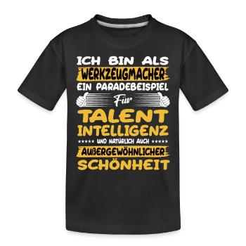 Toolmaker, un excellent exemple de talent - T-shirt bio Premium Enfant - noir - Devant