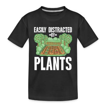 Gartenbau LandschaftsbauGarten Gärtner - Kinder Premium Bio T-Shirt - Schwarz - Vorne