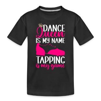 Tap Dance Tap Dancer - Kids' Premium Organic T-Shirt - black - Front