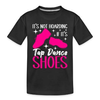 Tap Dance Tap Dancer - Kids' Premium Organic T-Shirt - black - Front