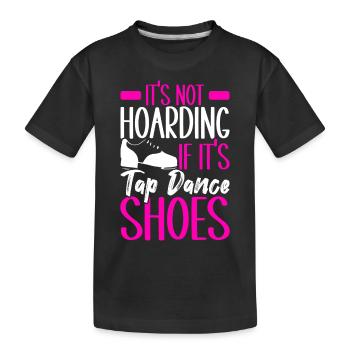Tap Dance Tap Dancer - Kids' Premium Organic T-Shirt - black - Front