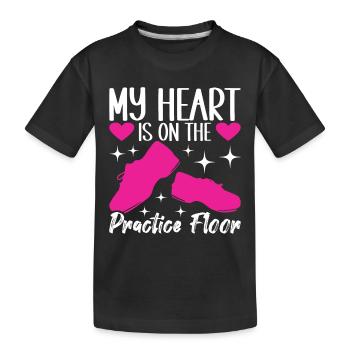 Tap Dance Tap Dancer - Kids' Premium Organic T-Shirt - black - Front