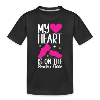 Tap Dance Tap Dancer - Kids' Premium Organic T-Shirt - black - Front