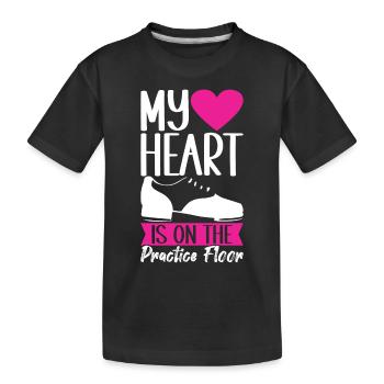 Tap Dance Tap Dancer - Kids' Premium Organic T-Shirt - black - Front