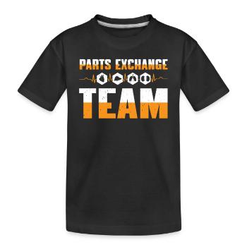 TransplaLustiges Transplantations Team Shirt - Kinder Premium Bio T-Shirt - Schwarz - Vorne
