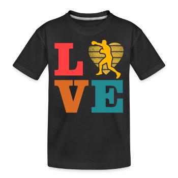 Boxen - Kinder Premium Bio T-Shirt - Schwarz - Vorne