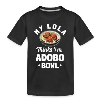 Bol Adobo Lola - T-shirt bio Premium Enfant - noir - Devant