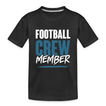 Équipe de football - T-shirt bio Premium Enfant - noir - Devant