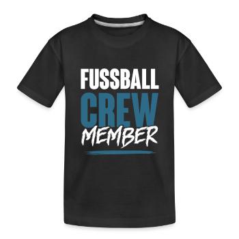 Équipe de football - T-shirt bio Premium Enfant - noir - Devant