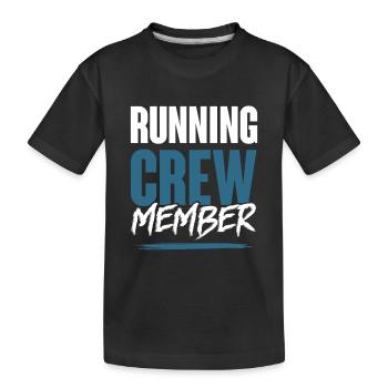 Équipe de course à pied - T-shirt bio Premium Enfant - noir - Devant