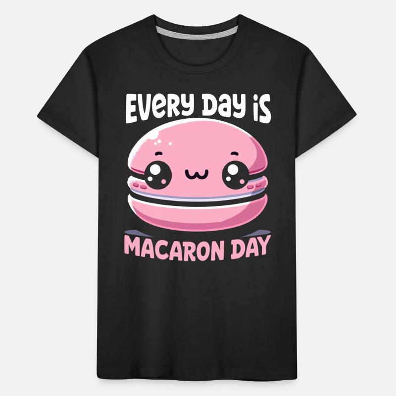Amateurs de macarons Macarons français T-shirt bio Premium Enfant