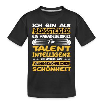 Les alpinistes, un excellent exemple d’alpinisme - T-shirt bio Premium Enfant - noir - Devant