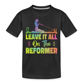 Pilates Instructor Teacher - Kinder Premium Bio T-Shirt - Schwarz - Vorne