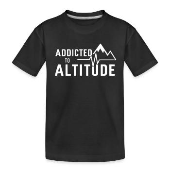 Klettern Outdoor-abenteuer Bouldern - Kinder Premium Bio T-Shirt - Schwarz - Vorne