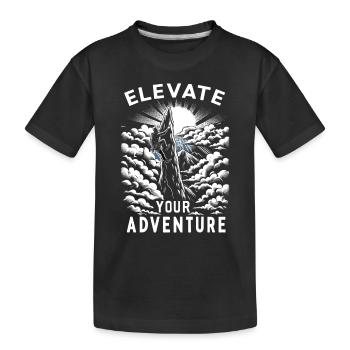 Escalade, Aventure en plein air, Escalade de bloc - T-shirt bio Premium Enfant - noir - Devant