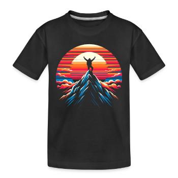 Escalade, Aventure en plein air, Escalade de bloc - T-shirt bio Premium Enfant - noir - Devant