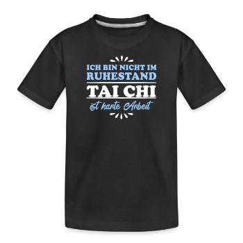 Retraité Retraité Tai Chi - T-shirt bio Premium Enfant - noir - Devant