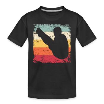 Plongeon, Saut artistique, Plongeon synchronisé - T-shirt bio Premium Enfant - noir - Devant