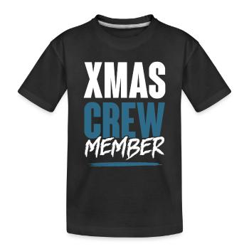 Xmas Crew - Kinder Premium Bio T-Shirt - Schwarz - Vorne