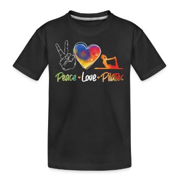 Pilates Instructor Teacher - Kinder Premium Bio T-Shirt - Schwarz - Vorne