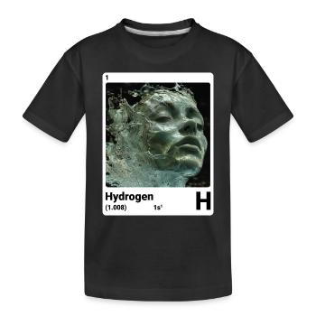 Hydrogène - H - Élément chimique 001 - T-shirt bio Premium Enfant - noir - Devant