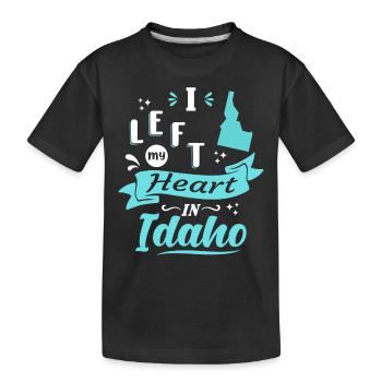 Idaho Souvenir Amour - T-shirt bio Premium Enfant - noir - Devant