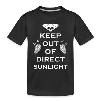 Tenir à l’abri de la lumière directe du soleil Vampire - T-shirt bio Premium Enfant - noir - Devant