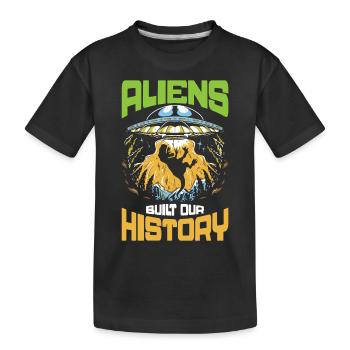 Théoricien de l’ancien astronaute Alien Ufo Croyant - T-shirt bio Premium Enfant - noir - Devant