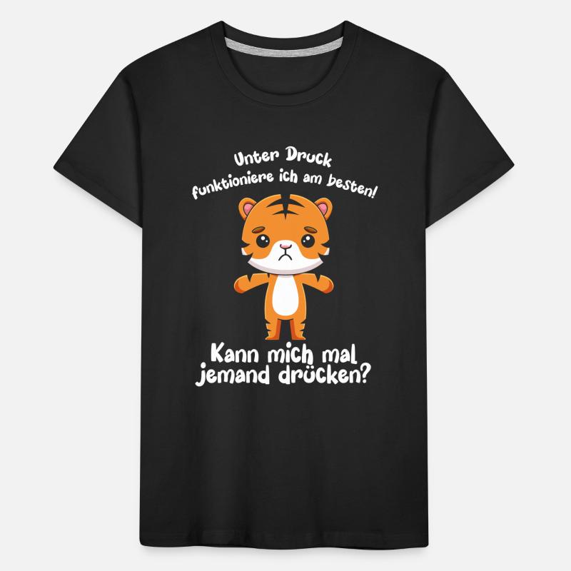 I function best under pressure Kids' Premium Organic T-Shirt