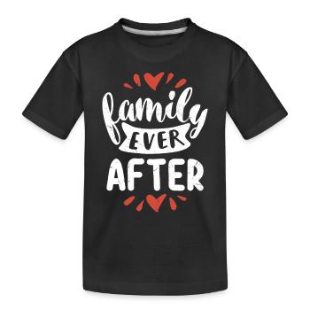 Family Ever After Adopt Family Adoption - Kids' Premium Organic T-Shirt - black - Front