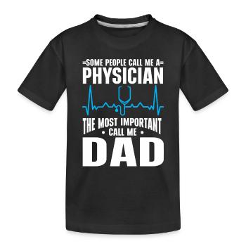 Médecin Disant École De Médecine Pa Étudiant Médecin - T-shirt bio Premium Enfant - noir - Devant
