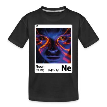 Élément du tableau périodique Néon (Ne) 010 - T-shirt bio Premium Enfant - noir - Devant
