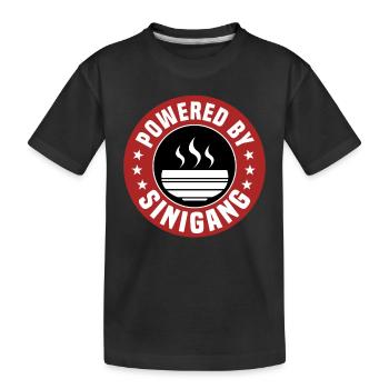 Unterstützt Von Sinigang - Kinder Premium Bio T-Shirt - Schwarz - Vorne