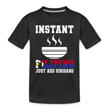 Lustiges Philippinisches Sinigang T-Shirt - Kinder Premium Bio T-Shirt - Schwarz - Vorne