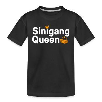 Sinigang Königin - Kinder Premium Bio T-Shirt - Schwarz - Vorne