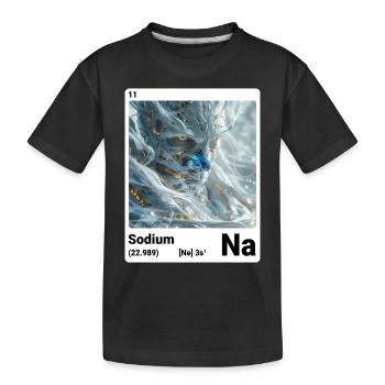 Élément du tableau périodique sodium (Na) 011 - T-shirt bio Premium Enfant - noir - Devant