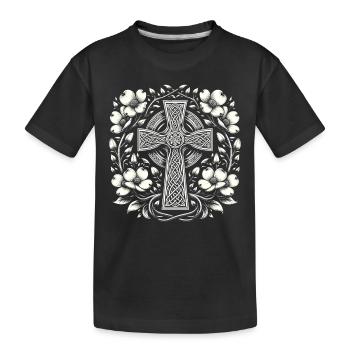 Ostara Eostre Equinox Witch Pagan Goddess Rituals - Kinder Premium Bio T-Shirt - Schwarz - Vorne