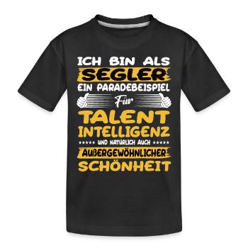 Les marins, un excellent exemple de voile - T-shirt bio Premium Enfant - noir - Devant