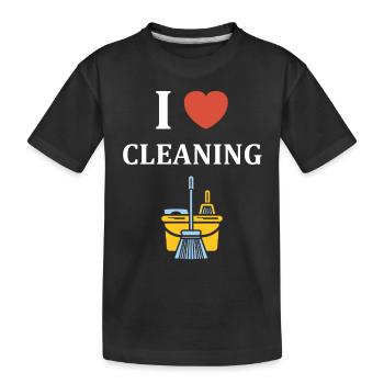 Humou ménage - T-shirt bio Premium Enfant - noir - Devant