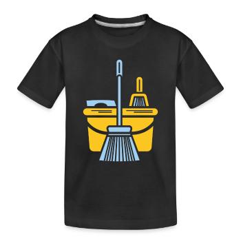 Humou ménage - T-shirt bio Premium Enfant - noir - Devant