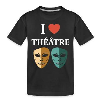 Humour théâtre - T-shirt bio Premium Enfant - noir - Devant