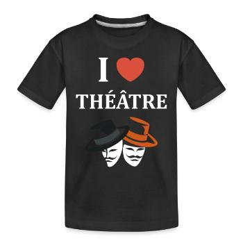 Humour théâtre - T-shirt bio Premium Enfant - noir - Devant