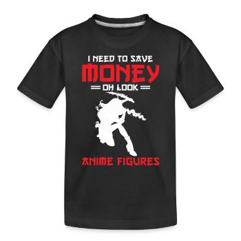 Collectionneur de figurines d’anime - T-shirt bio Premium Enfant - noir - Devant