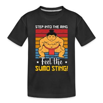 Entrez dans le ring et ressentez la piqûre de sumo - T-shirt bio Premium Enfant - noir - Devant