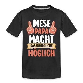 Dad Father's Day Dad - Kids' Premium Organic T-Shirt - black - Front