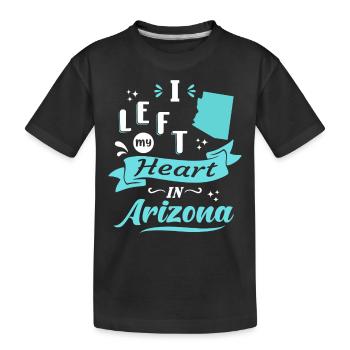 Arizona Souvenir Liebe - Kinder Premium Bio T-Shirt - Schwarz - Vorne