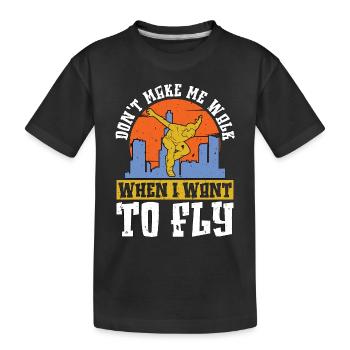 Parkour Ne me Fais Pas Marcher Backflip Amateur de Parkour - T-shirt bio Premium Enfant - noir - Devant