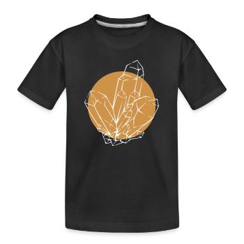 Lineart Géologue Stone Collector Minéral - T-shirt bio Premium Enfant - noir - Devant