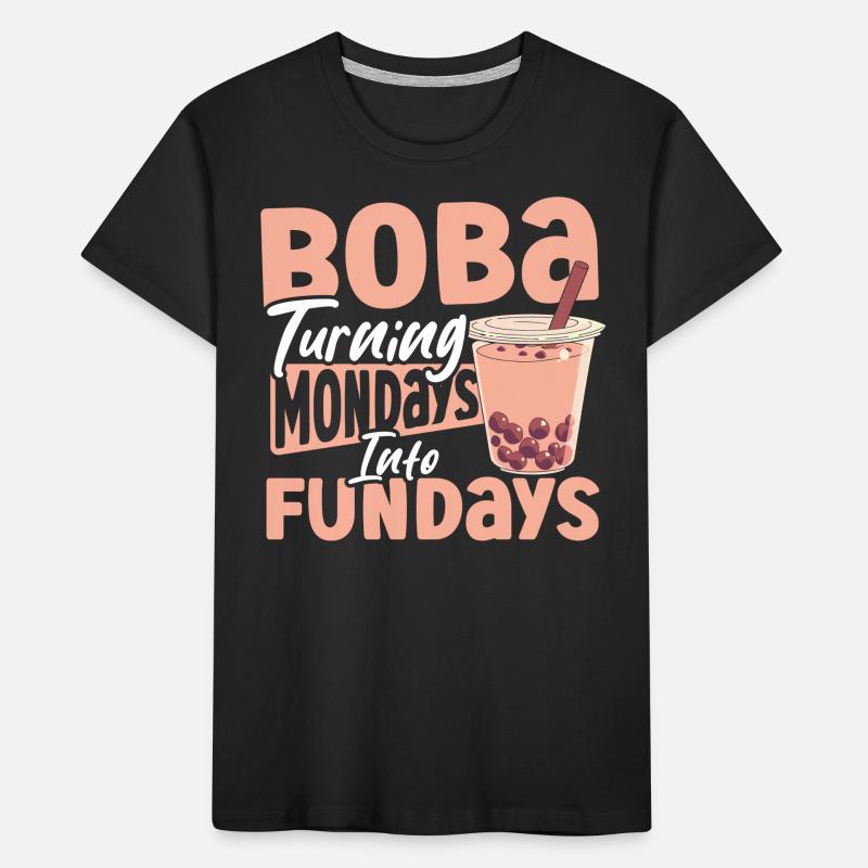 Chai Tee Schwarzer Tee Eistee Boba Tee Kinder Premium Bio T-Shirt