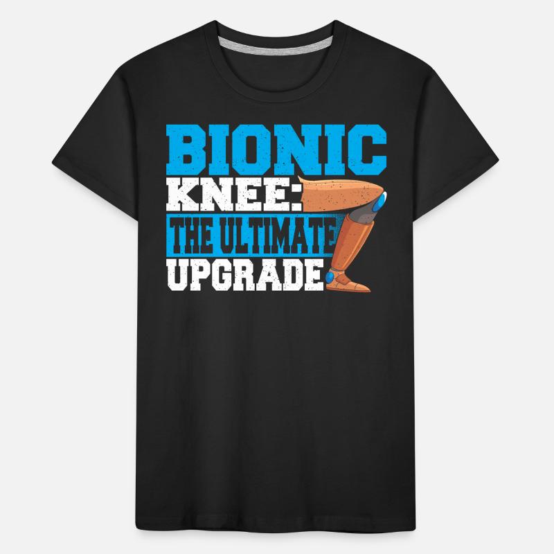 Knee Replacement Knee Surgery TKR Bionic Knee Kids' Premium Organic T-Shirt